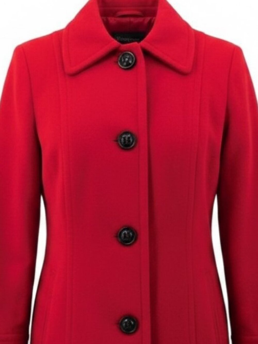 NWOT Liz Claiborne Red Single Breast Coat - Picture 3 of 16